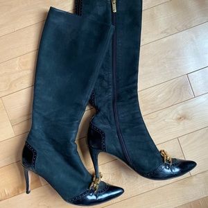 Emporio Armani leather boots size 39.5 (9.5)